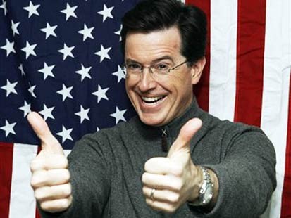 not long ago comedian stephen colbert announced he was running for ...
